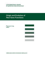 Origin And Evolution Of New Gene Functions 1st Edition Jrgen Brosius Auth