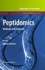 Peptidomics Methods And Protocols 1st Edition Mikhail Soloviev Auth