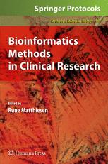 Bioinformatics Methods In Clinical Research 1st Edition Ewa Gubb