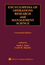 Encyclopedia Of Operations Research And Management Science Saul I Gass Ed