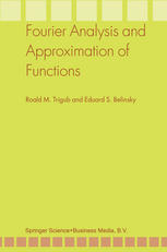 Fourier Analysis And Approximation Of Functions 1st Edition Roald M Trigub