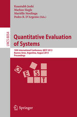 Quantitative Evaluation Of Systems 10th International Conference Qest 2013 Buenos Aires Argentina August 2730 2013 Proceedings 1st Edition Gilles Barthe Auth