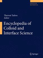 Encyclopedia Of Colloid And Interface Science 1st Edition Tharwat Tadros Eds