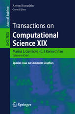 Transactions On Computational Science Xix Special Issue On Computer Graphics 1st Edition Maria Storozhilova