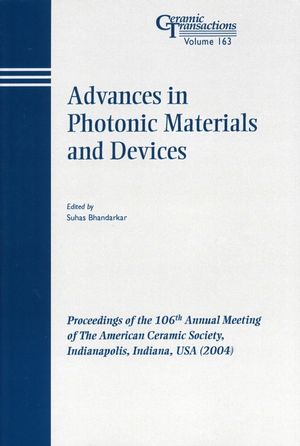 Advances In Photonic Materials And Devices Volume 163 Suhas Bhandarkar