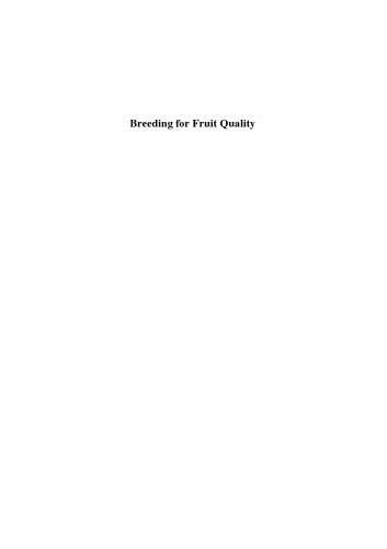 Breeding For Fruit Quality Matthew A Jenks Penelope Bebeli