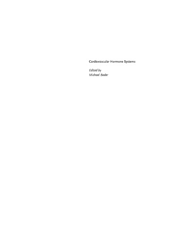 Cardiovascular Hormone Systems From Molecular Mechanisms To Novel Therapeutics Michael Bader