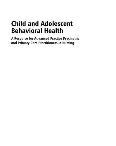 Child And Adolescent Behavioral Health Edilma L Yearwood Geraldine S Pearson