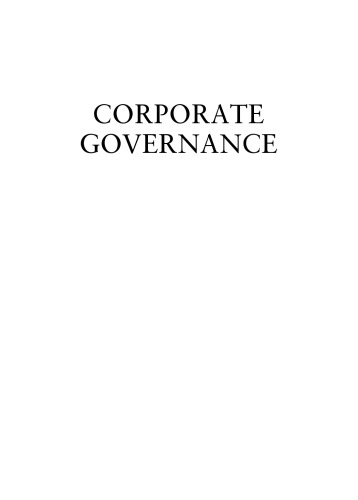 Corporate Governance A Synthesis Of Theory Research And Practice H Kent Baker