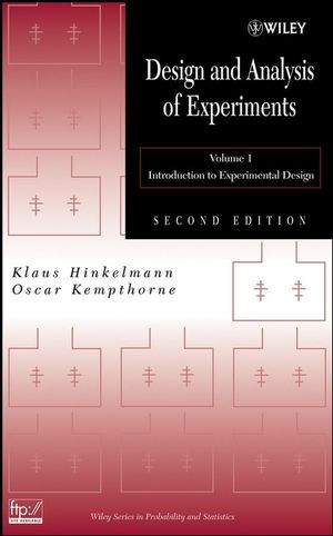 Design And Analysis Of Experiments Introduction To Experimental Design Volume 1 Second Edition Klaus Hinkelmann