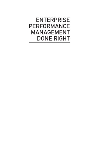 Enterprise Performance Management Done Right An Operating System For Your Organization Ron Dimonauth