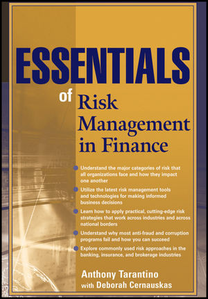 Essentials Of Risk Management In Finance Anthony Tarantino Deborah Cernauskasauth