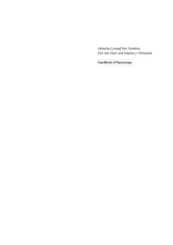 Handbook Of Nanoscopy Volume 12 Gustaaf Van Tendeloo Dirk Van Dyck