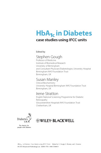 Hba In Diabetes Case Studies Using Ifcc Units Susan Manley Stephen Gough