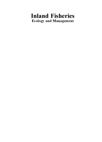 Inland Fisheries Ecology And Management Robin Welcomme