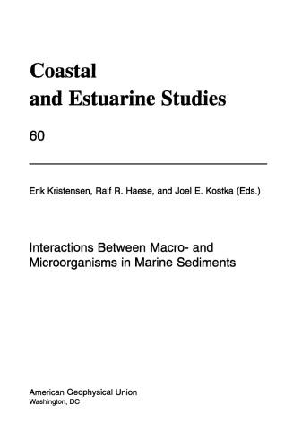 Interactions Between Macro And Microorganisms In Marine Sediments Erik Kristensen