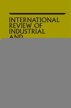 International Review Of Industrial And Organizational Psychology 2010 Volume 25 Gerard P Hodgkinson