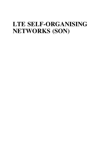 Lte Selforganising Networks Son Network Management Automation For Operational Efficiency Seppo Hmlinen