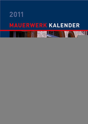 Mauerwerkkalender 2012 Schwerpunkt Eurocode 6 Wolfram Jger