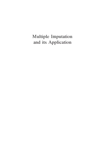 Multiple Imputation And Its Application James R Carpenter Michael G Kenwardauth