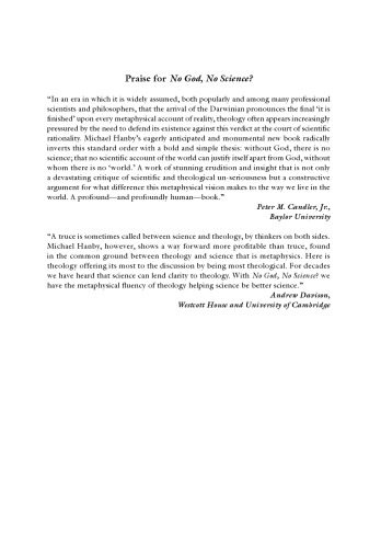 No God No Science Theology Cosmology Biology Michael Hanbyauth