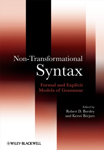 Nontransformational Syntax Formal And Explicit Models Of Grammar