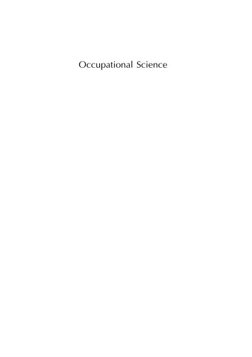 Occupational Science Society Inclusion Participation Gail E Whiteford