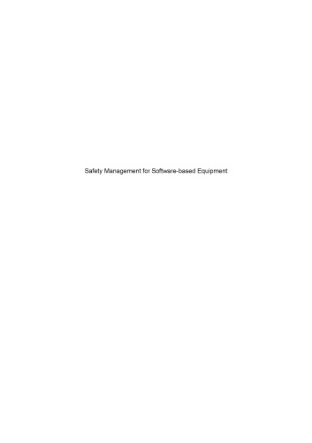 Safety Management For Softwarebased Equipment Jeanlouis Boulangerauth