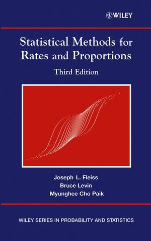 Statistical Methods For Rates And Proportions Third Edition Joseph L Fleiss