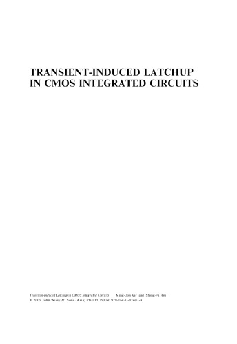Transientinduced Latchup In Cmos Integrated Circuits Mingdou Ker