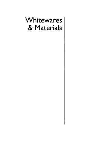 Whitewares And Materials Ceramic Engineering And Science Proceedings Volume 24 Issue 2