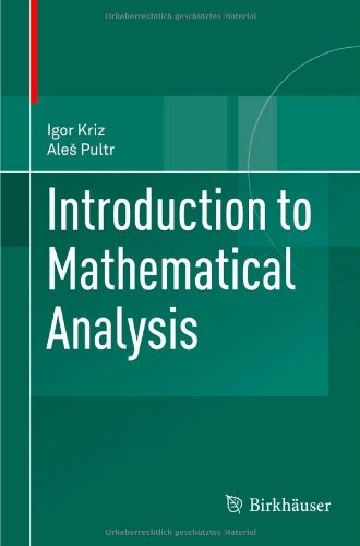 Introduction To Mathematical Analysis 1st Edition Igor Kriz Ale Pultr Auth