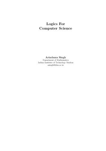 Logics For Computer Science Arindama Singh