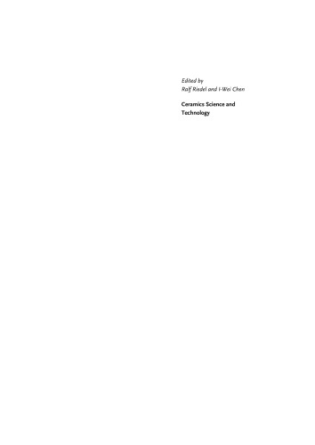 Ceramics Science And Technology Volume 4 Applications Ralf Riedel