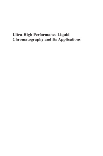 Ultrahigh Performance Liquid Chromatography And Its Applications Quanyun Alan Xueds
