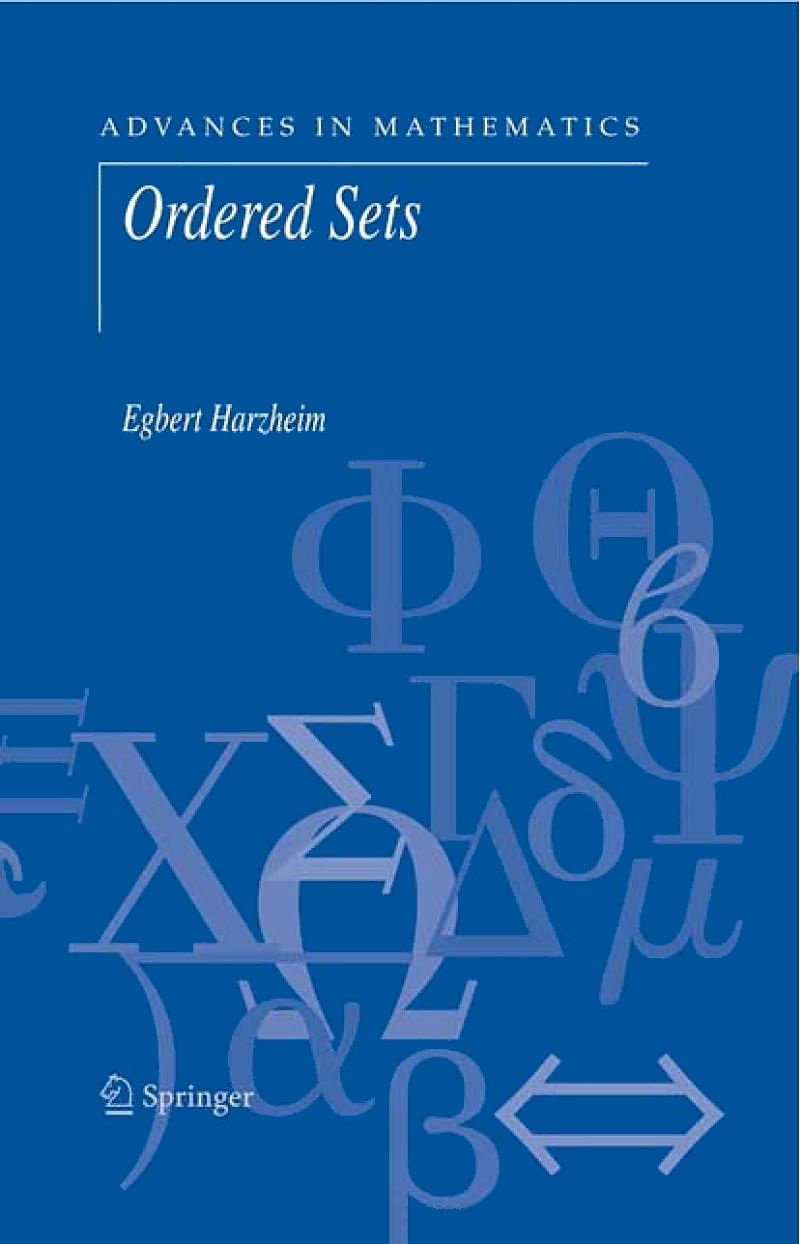 Ordered Sets 1st Edition Egbert Harzheim