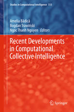Recent Developments In Computational Collective Intelligence 1st Edition Tadeusz Tad Szuba