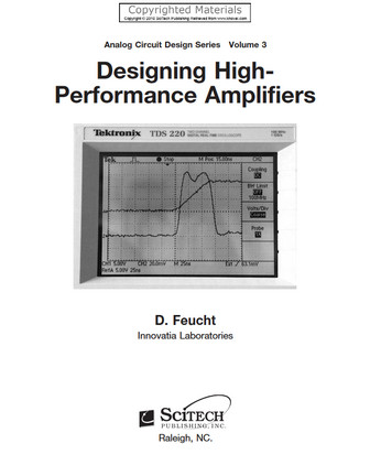 Designing Highperformance Amplifiers Analog Circuit Design Volume 3 2nd Edition Dennis Feucht