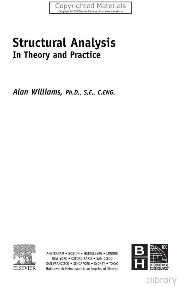 Structural Analysis In Theory And Practice Williams Alan