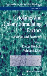 Cytokines And Colony Stimulating Factors Methods And Protocols 1st Edition Volker Wahn Auth