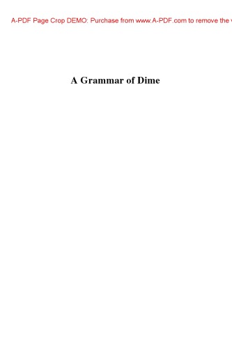 A Grammar Of Dime Omotic Seyoum Mulugeta