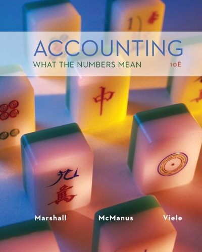 Accounting What The Numbers Mean 10th Edition David Marshall