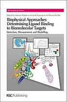 Biophysical Approaches Determining Ligand Binding To Biomolecular Targets Detection Measurement And Modelling A D Podjarny Annick Dejaegere Bruno Kieffer