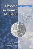 Flaxseed In Human Nutrition 2nd Lilian U Thompson Stephen C Cunnane