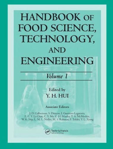 Handbook Of Food Science Technology And Engineering 4 Volume Set Y H Hui