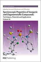 Spectroscopic Properties Of Inorganic And Organometallic Compounds Techniques Materials And Applications Volume 43 J Yarwood Richard Douthwaite Simon Duckett