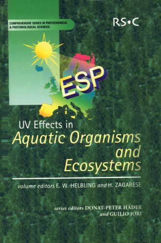 Uv Effects In Aquatic Organisms And Ecosystems E Walter Helbling A R Webb P J Neale
