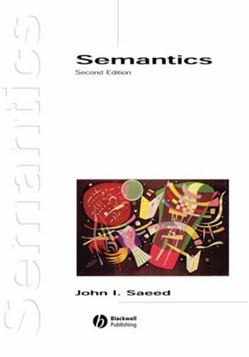 Semantics 2nd Edition John I Saeed
