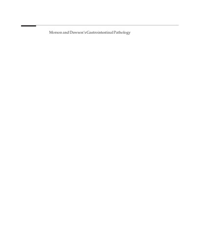 Morson And Dawsons Gastrointestinal Pathology David W Day Basil C Morson