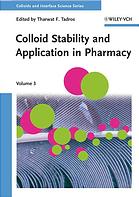 Colloid Stability And Application In Pharmacy Tharwat F Tadros